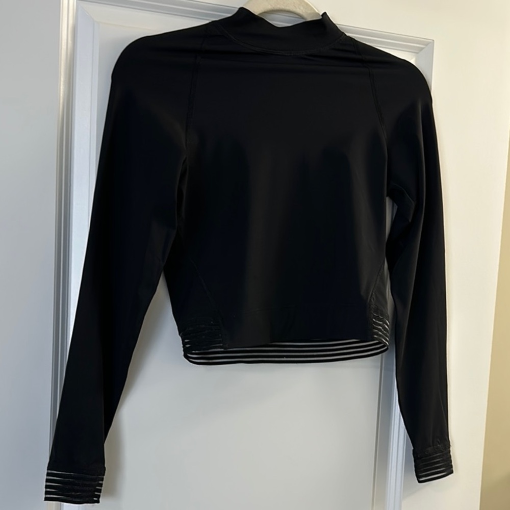 Lululemon Black Long Sleeve mock neck  Top
